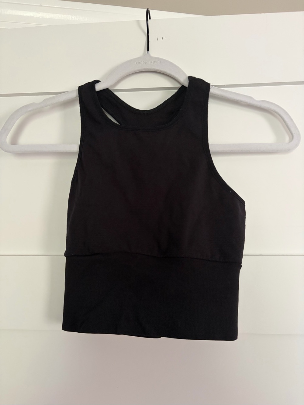 Free people Black Crop Tank Top
